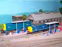 100 4074  The small ex-steam shed is host to a refueling Class 37 and one of the Class 20 allocated to this remote but busy outpost of the NBR