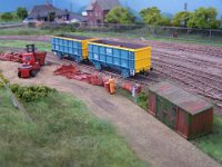 100 4112  The scrap from the Wagon Repair Depot is disposed of from its own dedicated siding – two wagons a month would appear to suffice