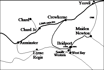 Bridport area map