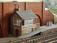 DSCF7831  Uley Junction Signal Box - scratch built in styrene. Modelled from Signal Box at Bodmin General