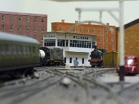 image004  View looking south from the Millbank Goods Yard. The signal box is modelled on Waterloo. Note: the signal box is a dummy  and the real thing yet to be modelled.